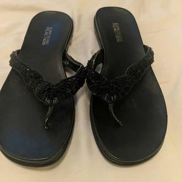 kenneth cole reaction black sandals